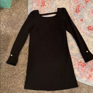 The Vanity Room Black Sleeved Cocktail Dress